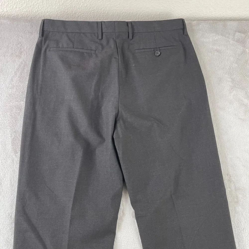 Banana Republic Dress Pants Men 34x32 Heather‎ Brown Straight Leg Classic Fit